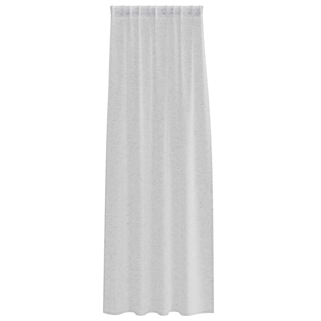 Tenda in Velo 2 pcs Grigio chiaro 260 x 140 cm Poliestere 4108026