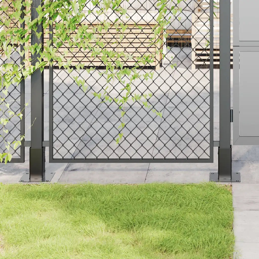vidaXL Basi per Pali Quadrati 12 pz 71x71mm Acciaio Verniciato Polvere