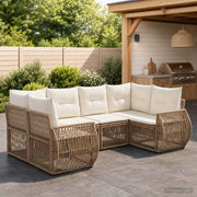 Set Divano da Giardino 6 pz 6-Numero di posti 3435516