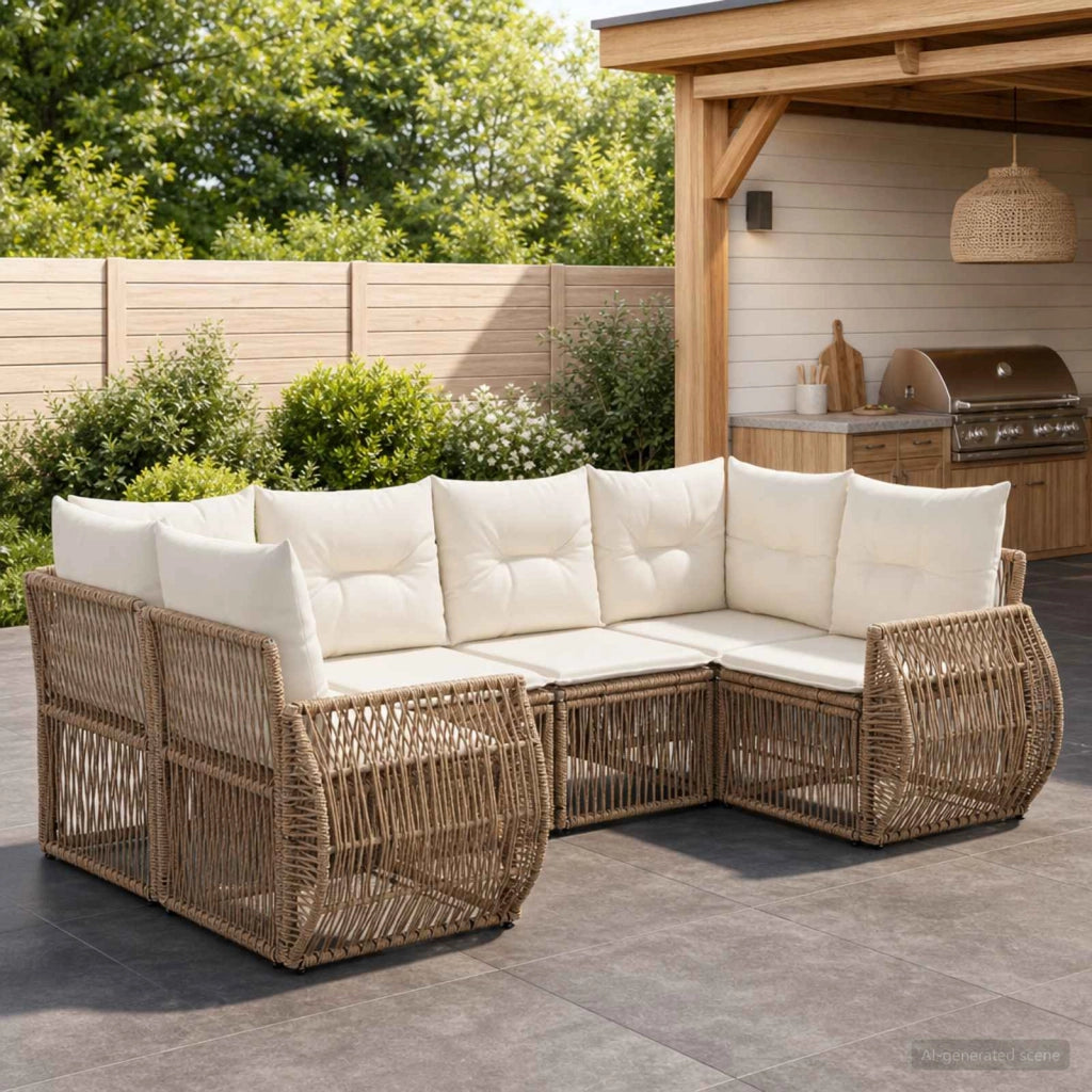 Set Divano da Giardino 6 pz 6-Numero di posti 3435516