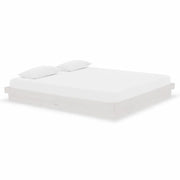 Letto matrimoniale | Letto per adulti | Giroletto Bianco in Legno Massello 180x200 cm Super King