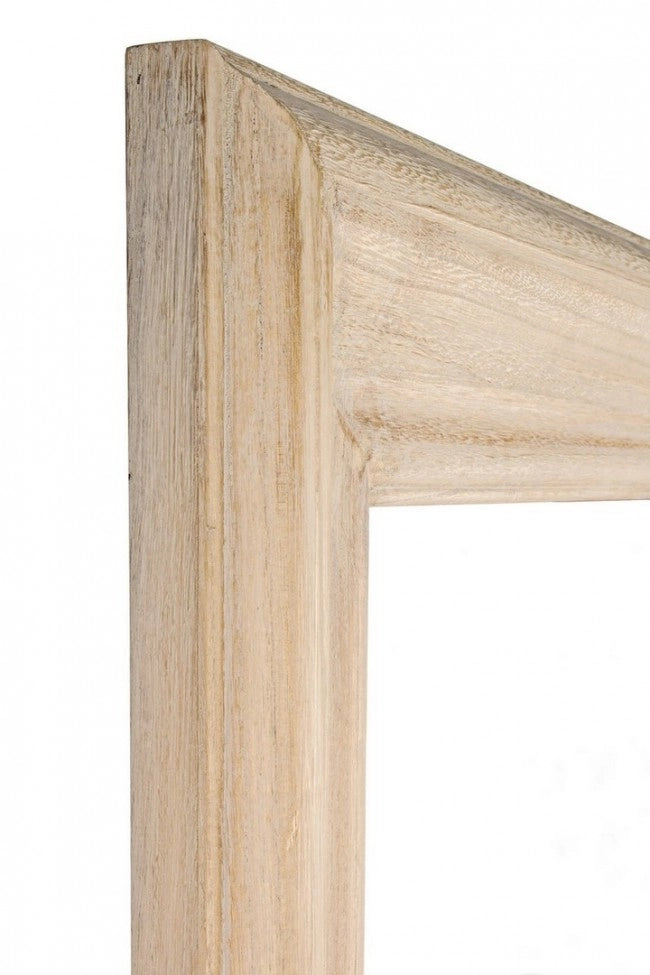 Specchio Rettangolare Legno Naturale Rustico da Parete 81x111 - YOUNG