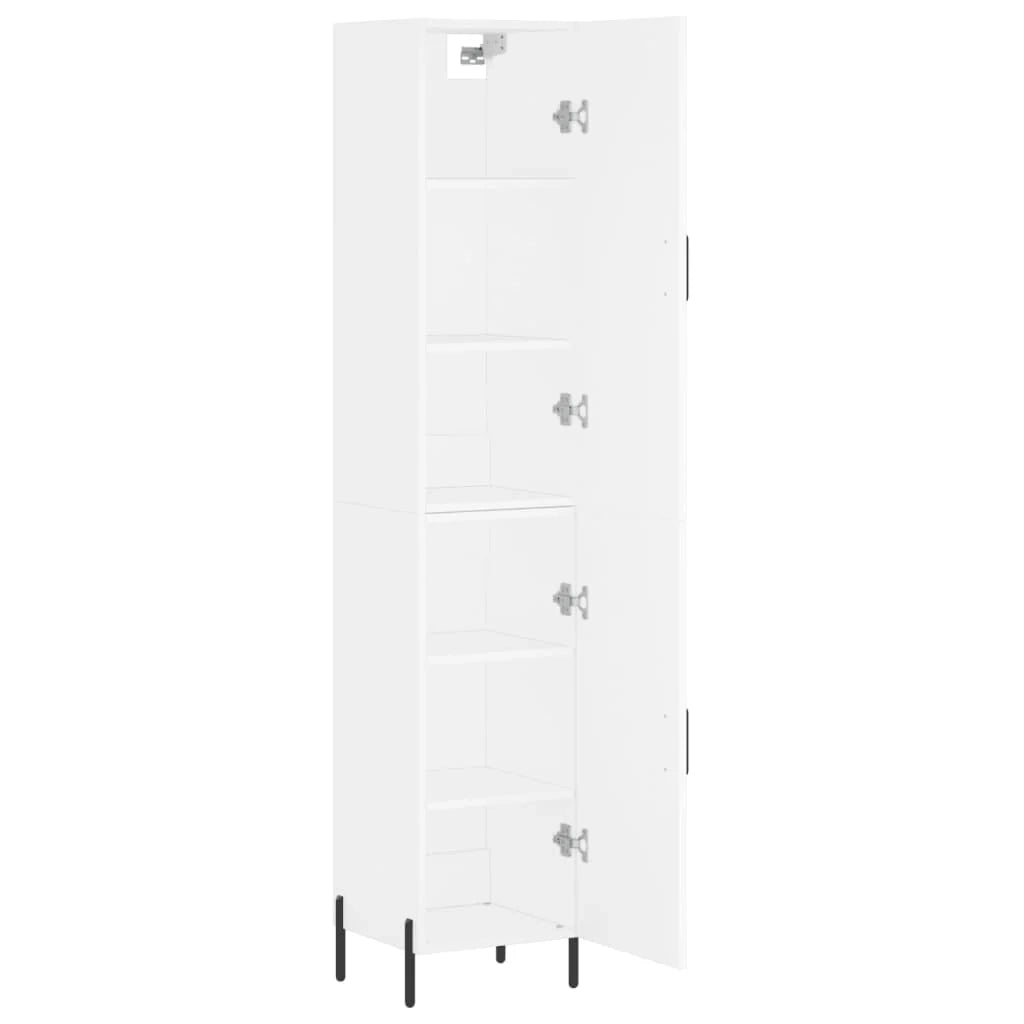 Buffet credenza cassettiera mobiletto mobile contenitore organizer cucina soggiorno salotto alto 34,5 x 34 x 180 cm legno ingegnerizzato bianco 02_0032288
