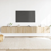 Set di Mobili Porta TV 3 pz Rovere Sonoma in Legno Multistrato 3114472