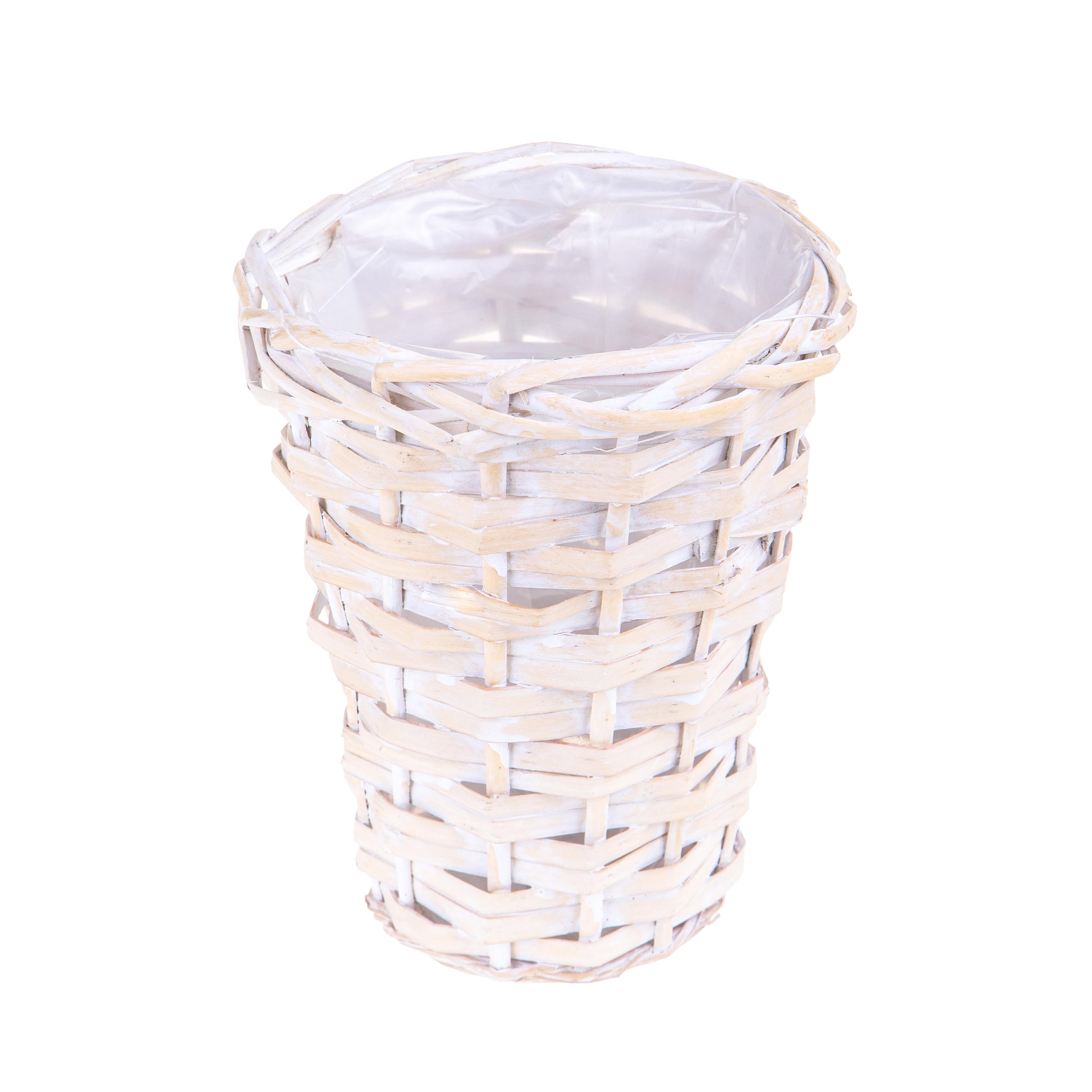 Set 6 Cesti in Materiale Naturale H 17 cm