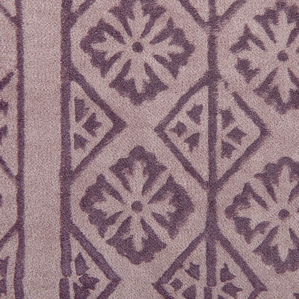 Set di 2 cuscini in velluto con motivo geometrico 45x45 cm rosa soggiorno camera da letto stile boho