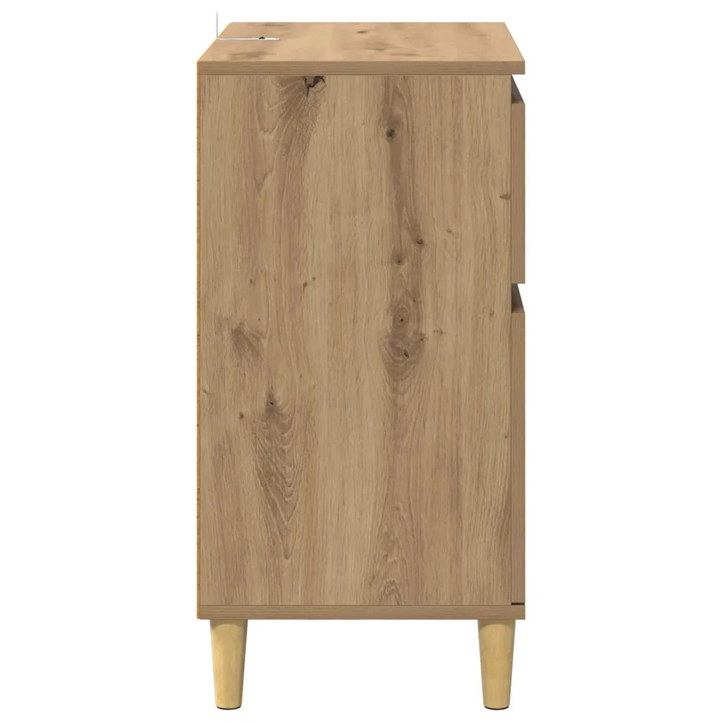 Credenza-Buffet-Armadio da cucina Rovere artigianale 60 x 35 x 70 cm Legno multistrato 861067