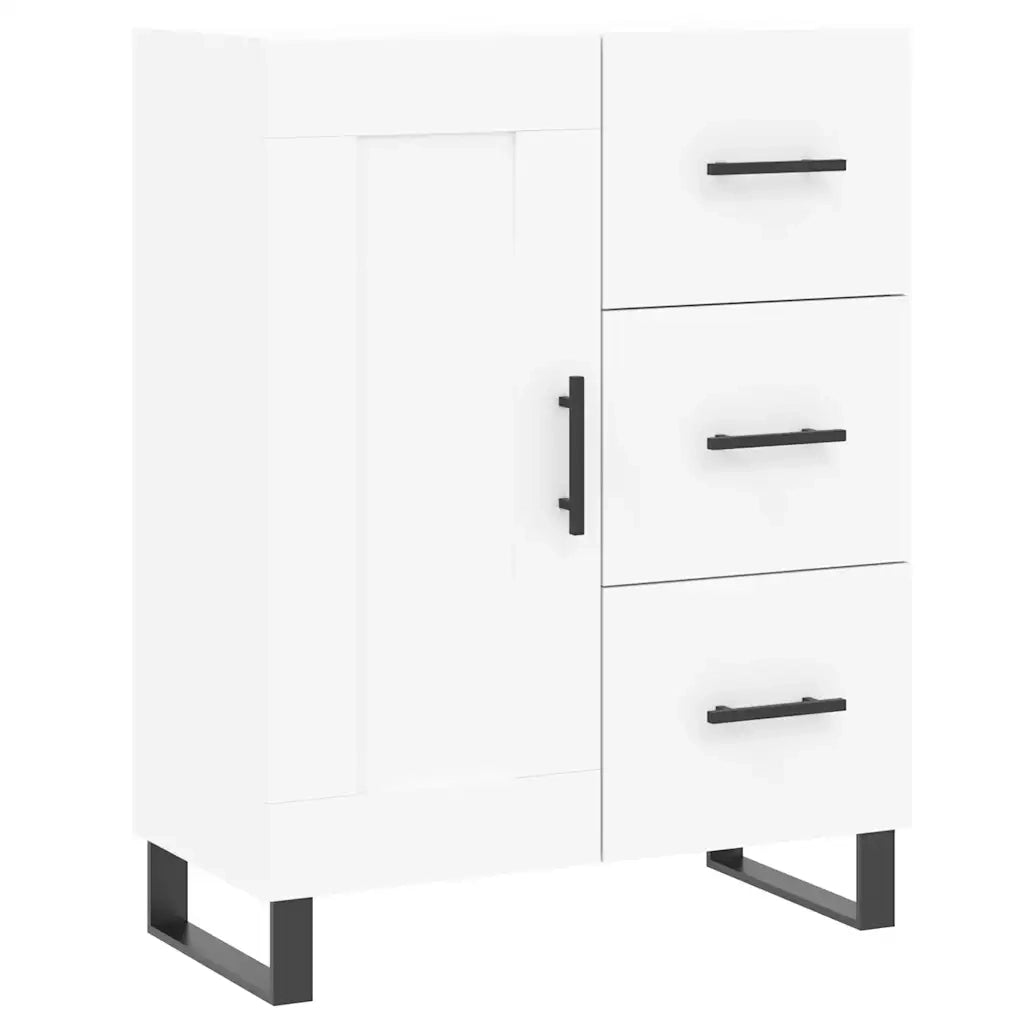 Credenza | Madia | Buffet da pranzo | Armadio da pranzo Bianca 69,5x34x180 cm in Legno Multistrato