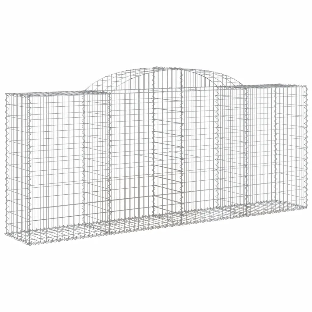 Cesti Gabbioni ad Arco 12 pz 300x50x120/140 cm Ferro Zincato 3146729