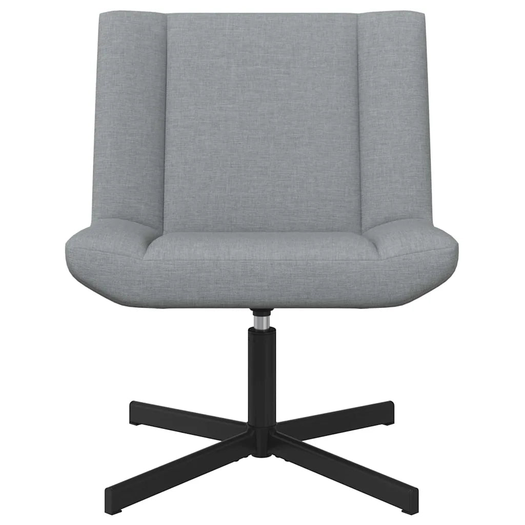 Sedia girevole Grigio Chiaro 63 x 75 x 76 cm Tessuto CFW3180313
