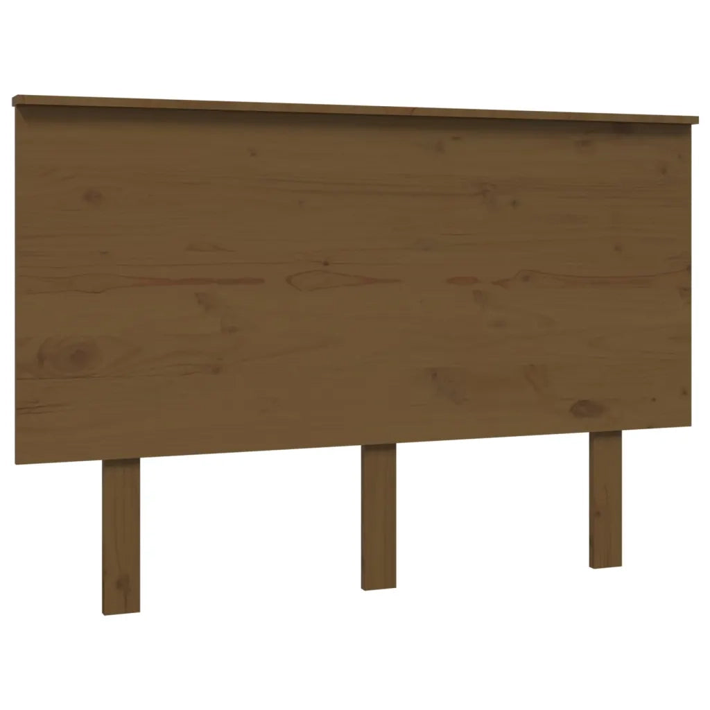 Testiera per Letto ambra 124x6x82,5cm in Legno Massello di Pino