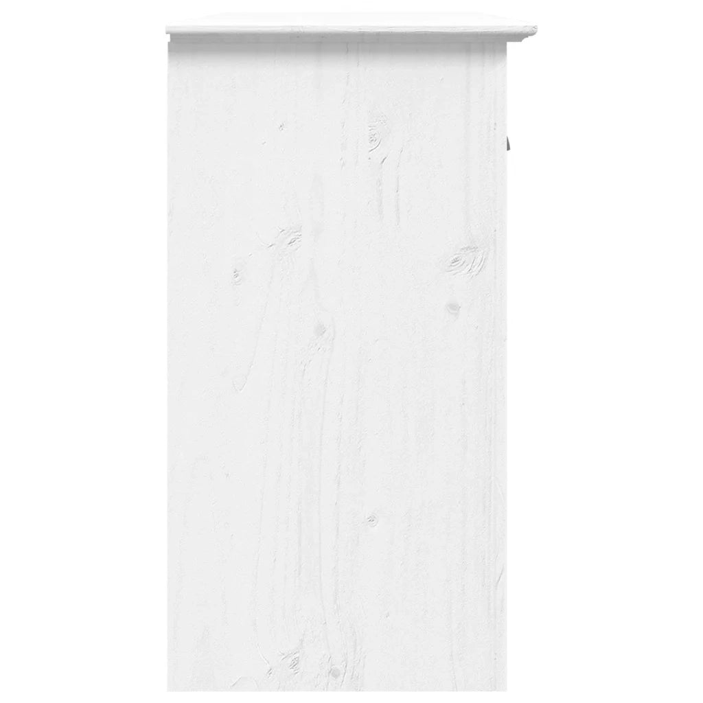 Credenza BODO 115,5x44x80 cm in Legno Massello di Pino Bianco 355065