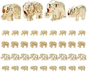Accessori per gioielli - Animali di fortuna in metallo - 40 pezzi - Adatti per collane e orecchini