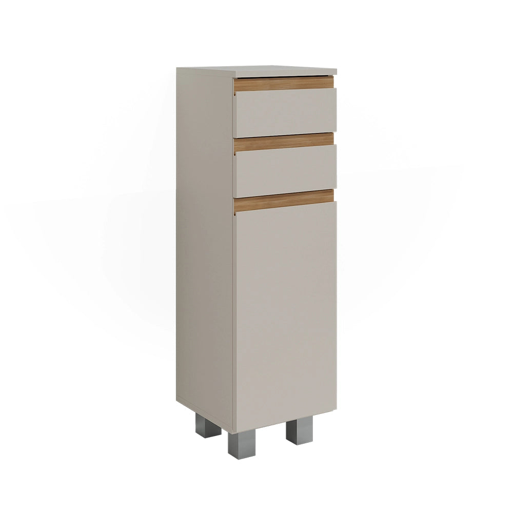 Vicco mobiletto bagno Cashmere/Artigianale 30 x 95 cm con 2 cassetti