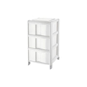 CASSETTIERA BAMBÙ MEDIUM 3 CASSETTI ALTI IN COLORE LIME 38.5 X 39.5 X H 67 CM CON PIEDINI E RUOTE