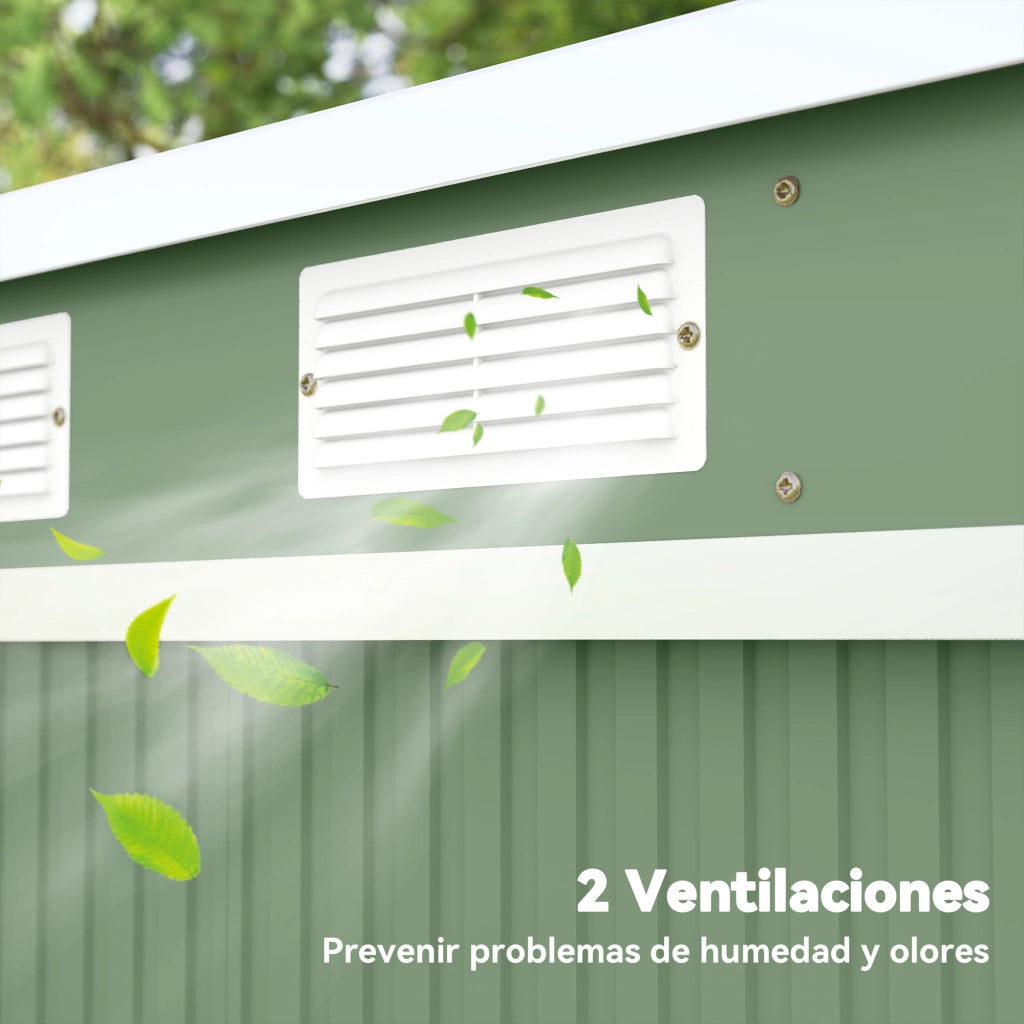 Casetta da Giardino ¨C Zephmum ¨C Verde 213x130x172 cm
