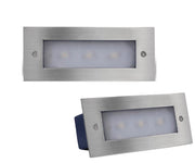 SEGNAPASSO FARETTO LED RETTANGOLARE 3W PER INTERNO ESTERNO IP65