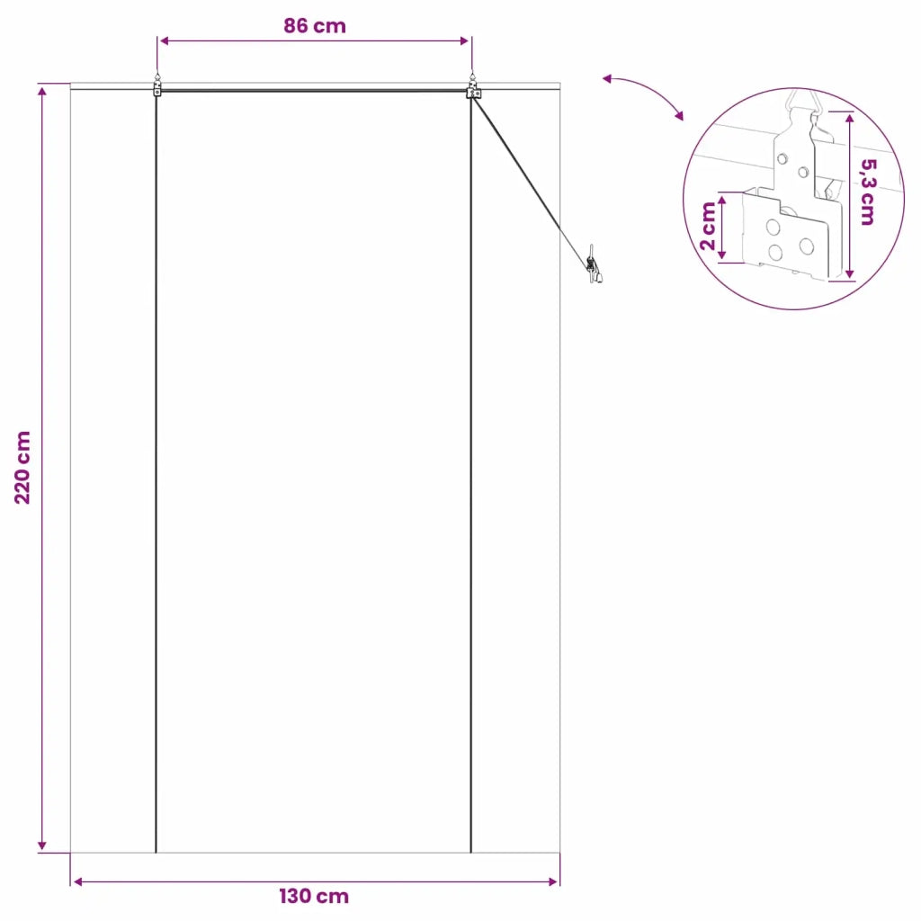 Tenda a rullo Marrone 130 x 220 cm Bambù 42039800