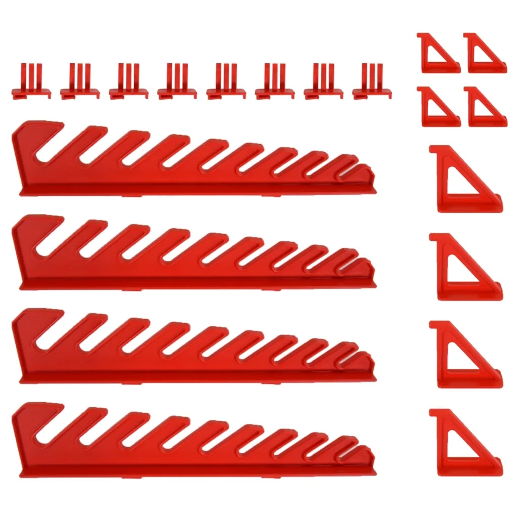 Set da Officina 35 pz Rosso e Nero 77x39 cm in Polipropilene 152205