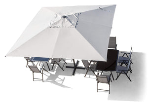 Ombrellone da Giardino 4x4 m Palo Ø67 mm Siviglia Grigio Chiaro