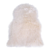 Tappeto Asimmetrico Lambskin, Bianco, Poliestere, 85x50x6,5 cm