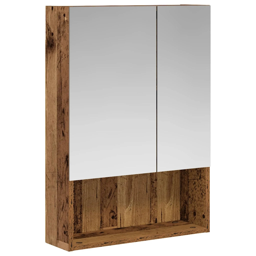 Mobiletto per specchio da bagno Legno vecchio 50 x 14,5 x 70 cm 889205