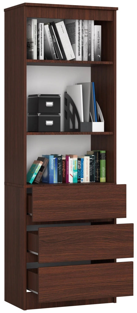 Armadio da ufficio AKORD R60 Wengé 60 cm 3 cassetti 60x35x180 cm