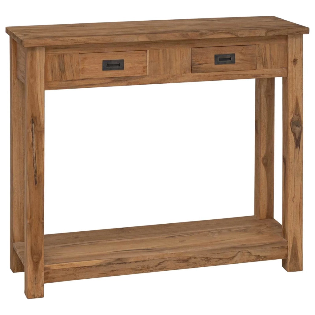 Tavolo consolle Naturale 90 x 30 x 80 cm Legno di teak solido 42024245