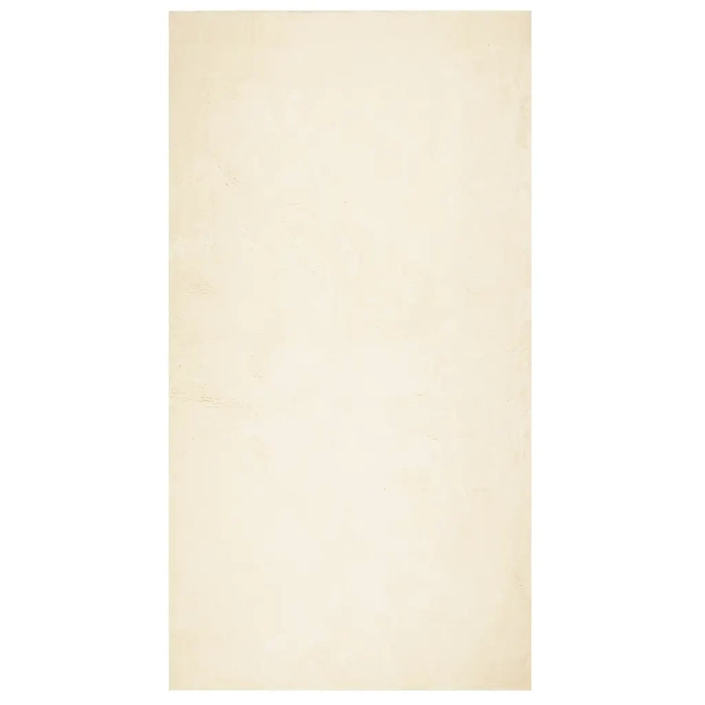 Tappeto a Pelo Corto HUARTE Morbido e Lavabile Crema 80x150 cm 375033