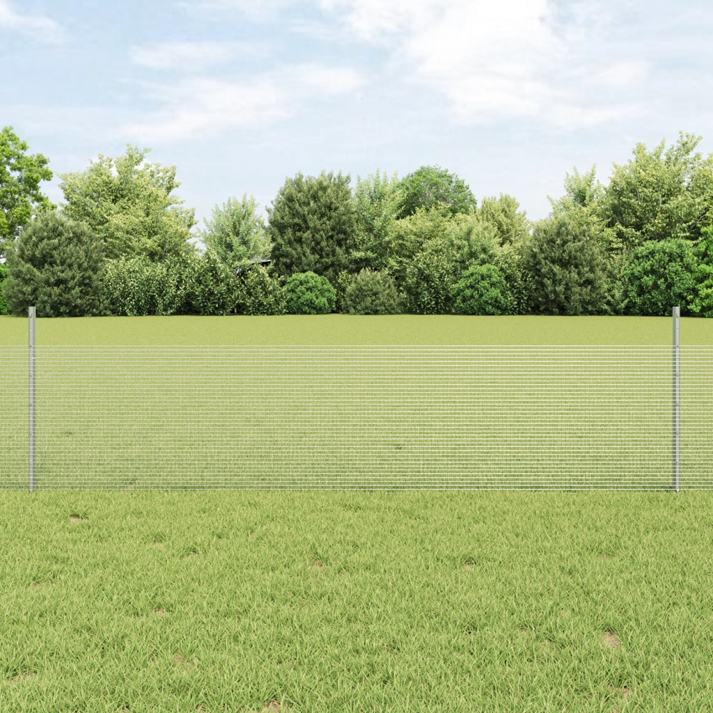 set di recinzione da giardino Set di 2 Acciaio zincato 10 x 0,5 m