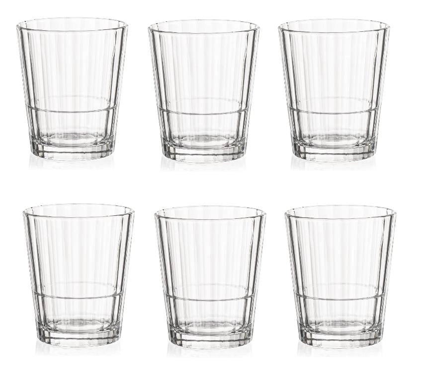 Set 6 Bicchieri da Tavola Oxford Dof Impilabili 37,4 cl Rocco Bormioli
