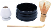 Set Completo per Cerimonia del Tè Giapponese con Guarda Matcha, Ciotola, Supporto e Cucchiaio di Bambù
