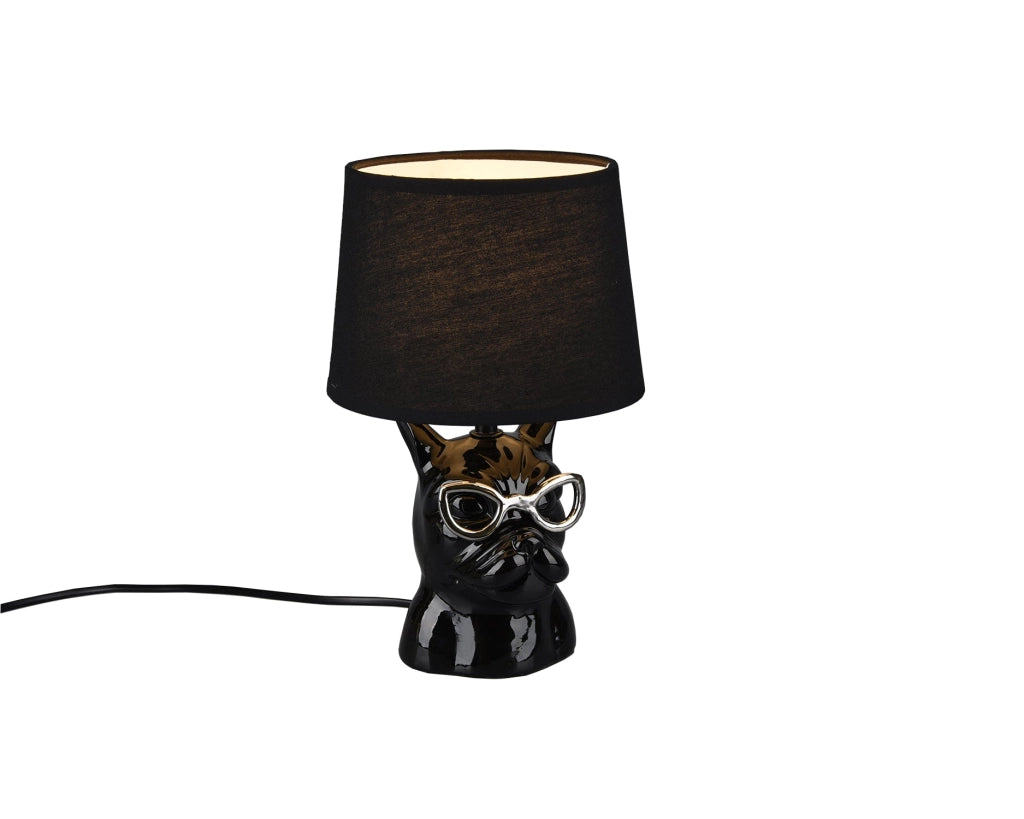 Lampada tavolo da Interno  E14 in Ceramica Nero