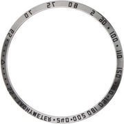 Accessorio per Samsung Galaxy Watch 46 MM - Protezione Anticorrosione - Acciaio Nero - Ring Bezel Autoadesivo per Gear S3 Frontier e Classico.