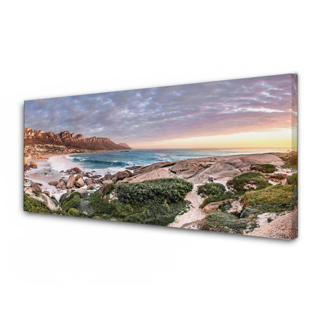 Quadro Moderno su Tela per Soggiorno e Camera da Letto 40x120 cm - Stampa Professionale su Telaio in Legno con Gancio Integrato - Dipinto Panoramico Decorativo da Parete. ASS1-DIS1