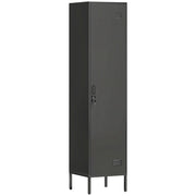 Armadietto metallico con porta bloccabile e appendiabiti ¨C zephmum ¨C Nero