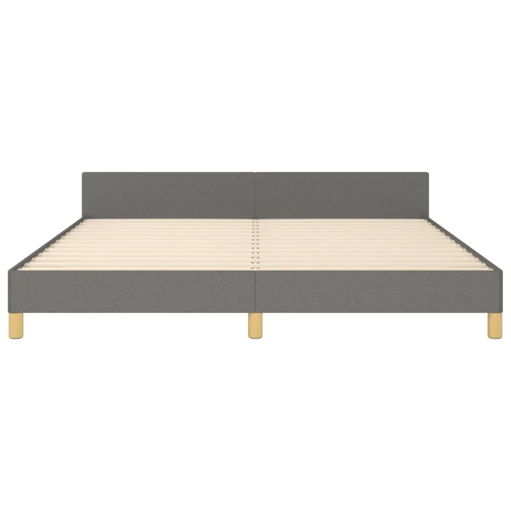 Giroletto senza Materasso Grigio Scuro 160x200 cm Tessuto
