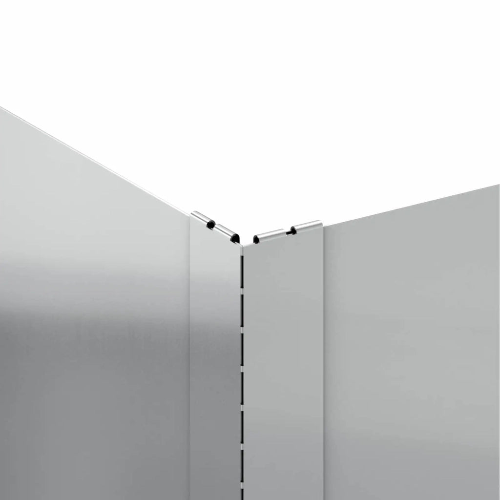Bordura per Prato 100 x 60 x 20 cm Acciaio Argento 8008941