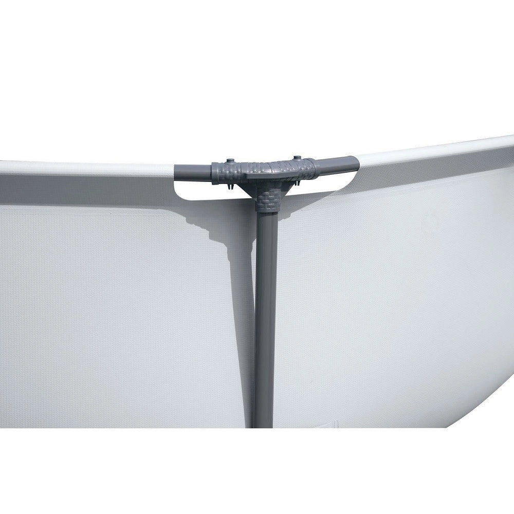 Trade Shop - Piscina Fuori Terra Rotonda Steel Pro Max Set 305 X 76 Cm Pompa 1.249 L/h 56408 -