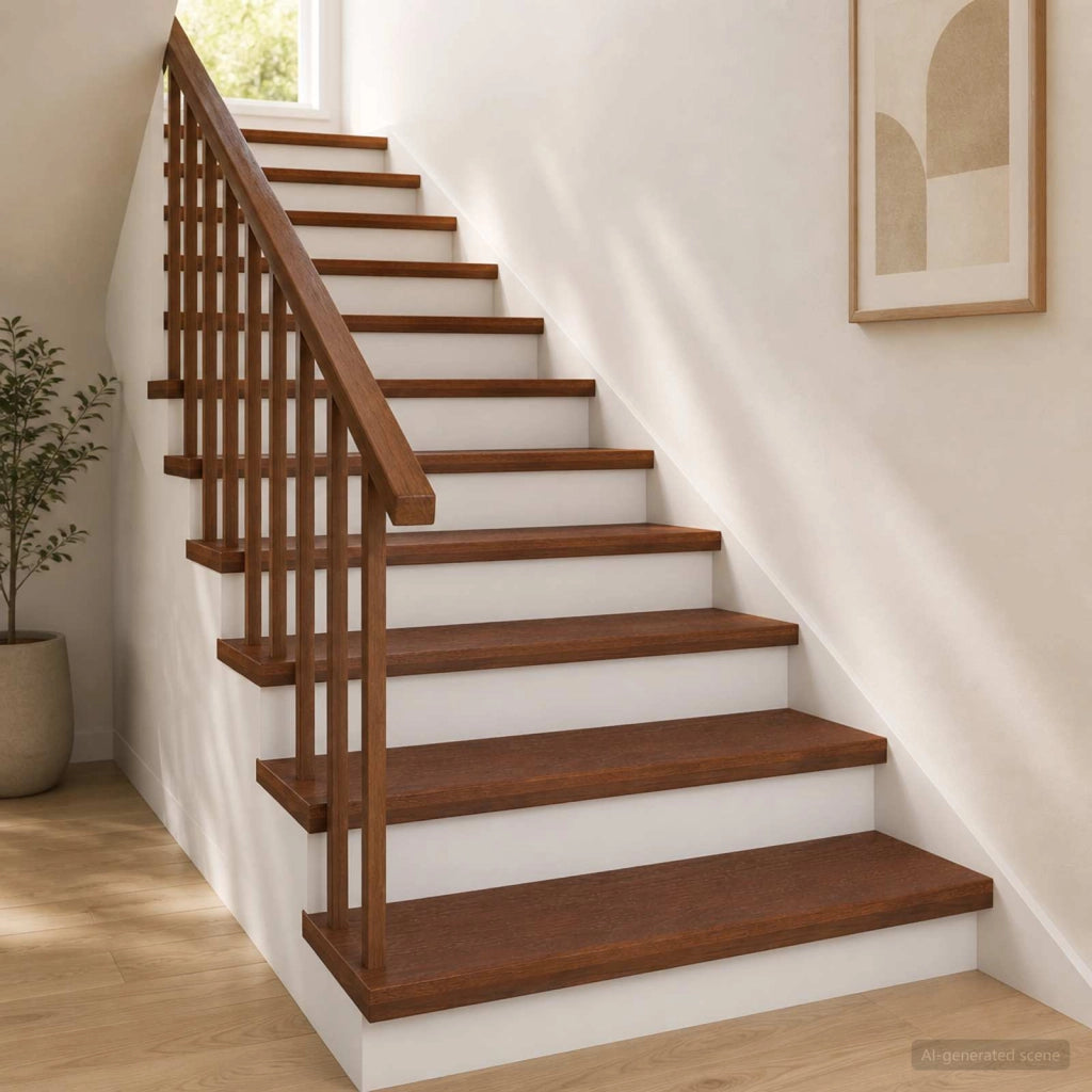 Gradini per Scale 12 pz 70 x 25 x 2 cm Marrone Scuro 3449429