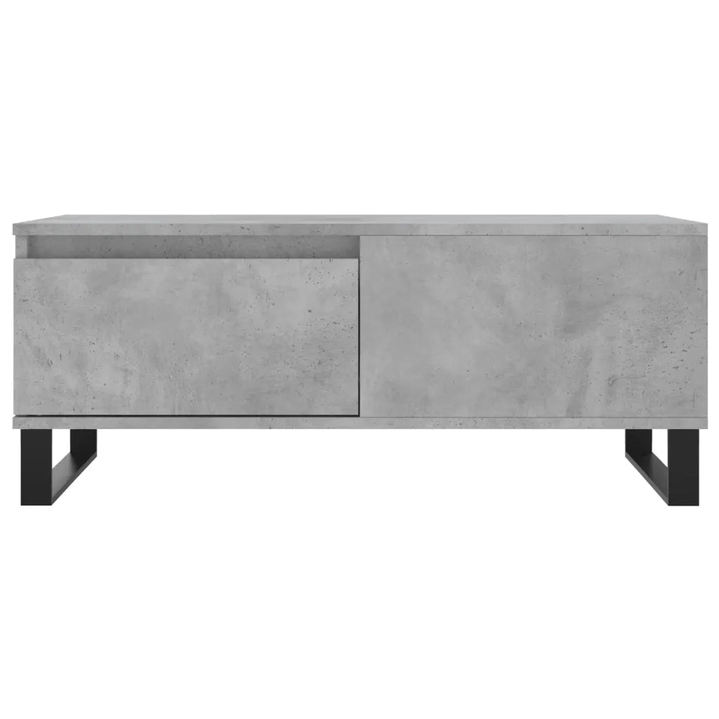 Tavolino salotto | Tavolino da caff¨¨ | Tavolino da Soggiorno Grigio Cemento 90x50x36,5 cm Legno Multistrato