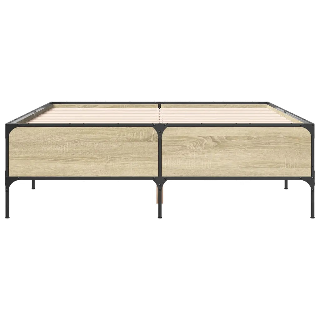 Giroletto Rovere Sonoma 160x200 cm in Legno Multistrato Metallo