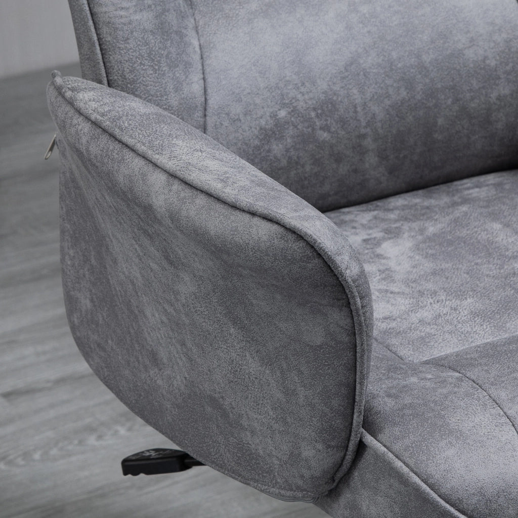 SEDIA Ufficio ergonomica girevole regolabile in altezza grigio chiaro