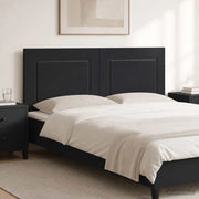 Testiera da Muro UTRECHT Nero Legno ingegnerizzato 897846
