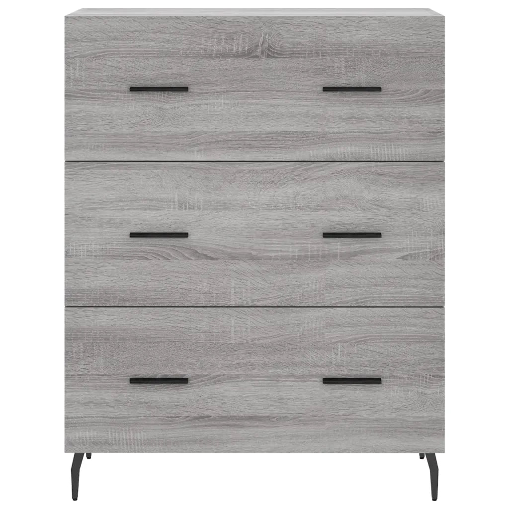 Credenza-Buffet-Armadio da cucina Grigio Sonoma 69,5x34x90 cm in Legno Multistrato 772820