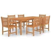 Set da pranzo da giardino per esterni da 7 pezzi in legno massello di teak 02_0013943