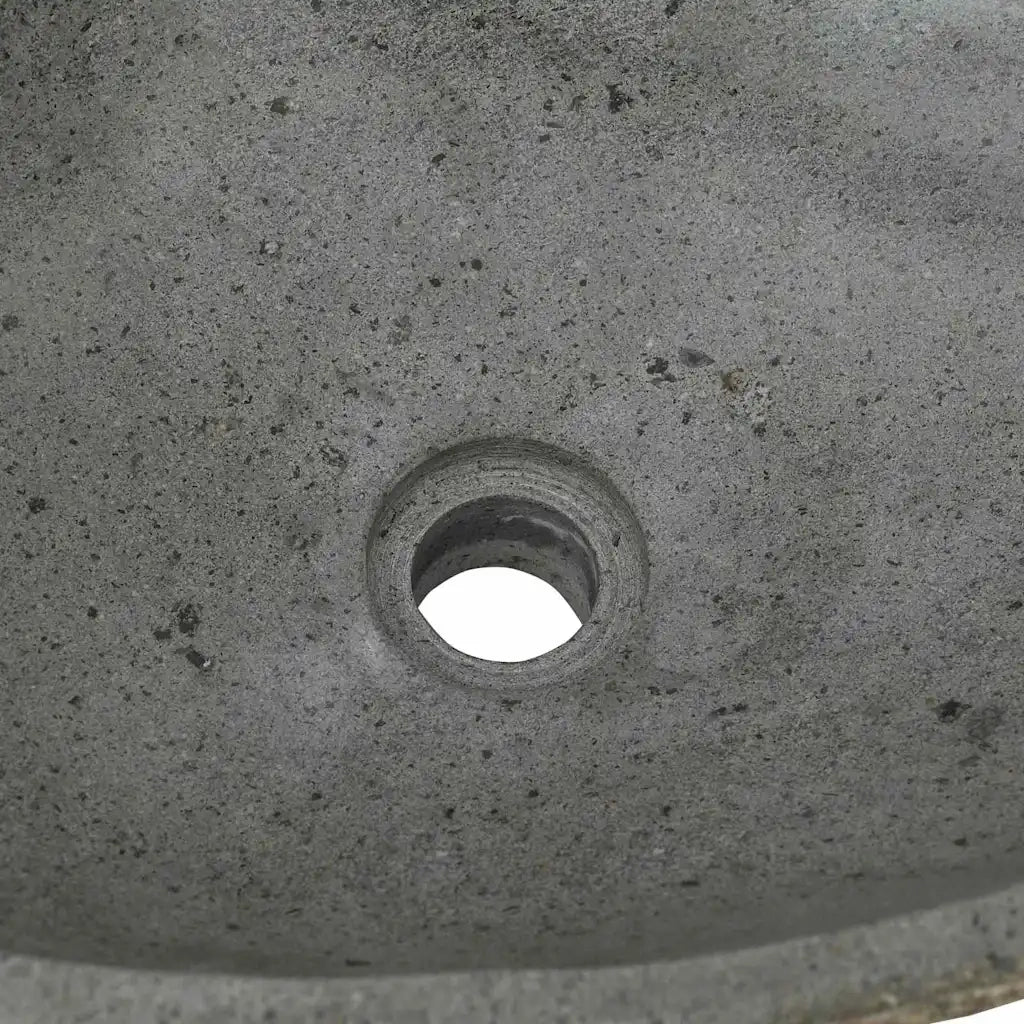vidaXL Lavabo Grigio chiaro (46-52) x (35-40) x 15 cm Pietra di Fiume