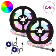 Striscia LED 2 pz Nero e trasparente 1200 mm Rame e plastica CFW3868464