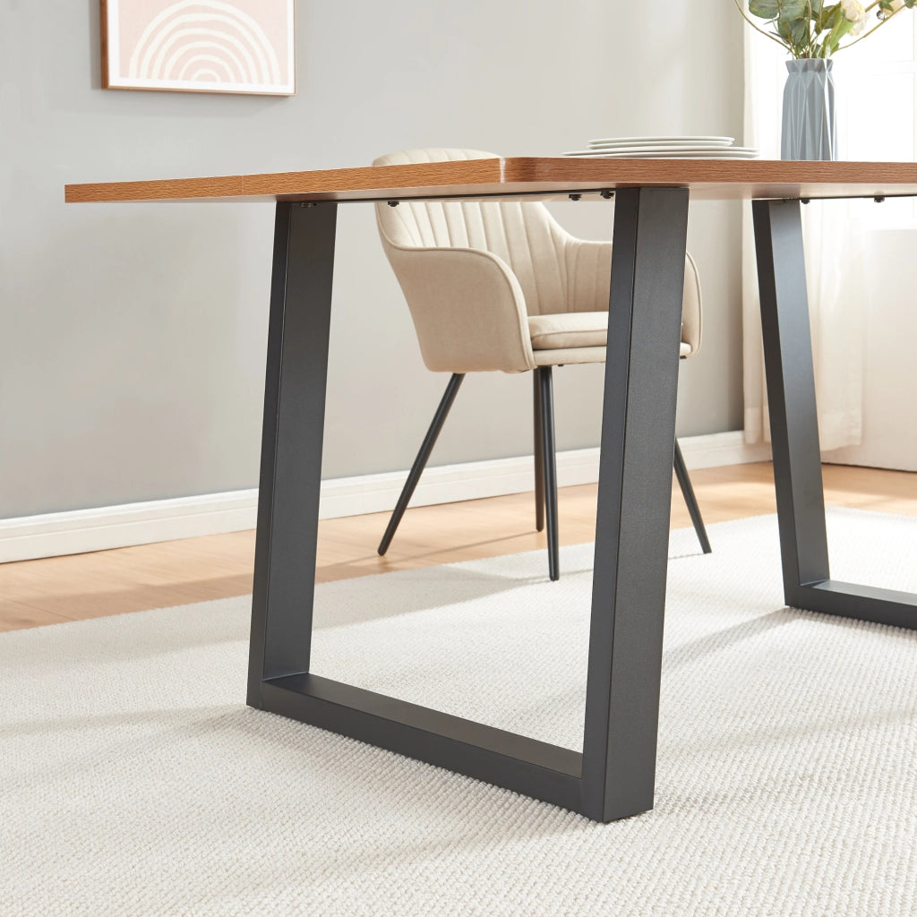 Set Lülsfeld di 2 Gambe Quadrate per Mobili 'Fai da Te' in Acciaio (AxL) 72 x 75 cm - Nero [en.casa]
