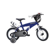 Bicicletta esperia 23569 bimbo flash con rotelle e accessori blu